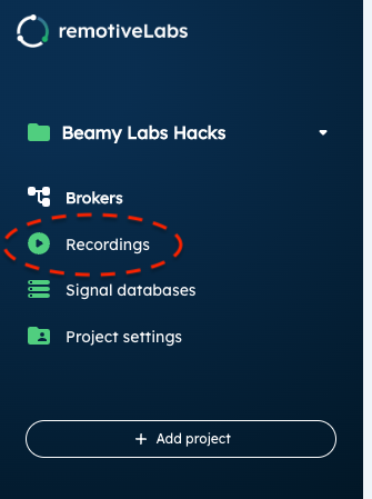 [Image] Recordings page